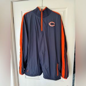 Lightweight Chicago Bears quarter zip windbreaker! Size Xl!